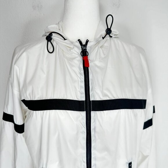 Garage Windbreaker Women Small White Full Zip - Picture 2 of 10